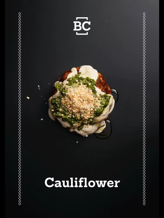 fzey für Berlin Cuisine - Ansicht Front für Rezeptkarte Cauliflower