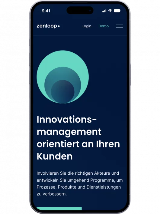 fzey für Zenloop - Anbsicht 4 Website mobile auf iPhone