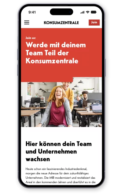 fzey Konsumzentrale WebDesign Mobil Bild1