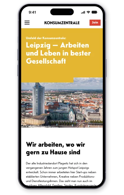 fzey Konsumzentrale WebDesign Mobil Bild2
