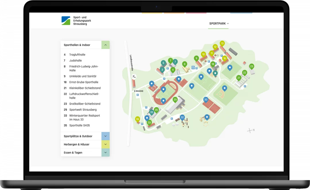 fzey - SGS Strausberg - Ansicht 4 Website auf Laptop