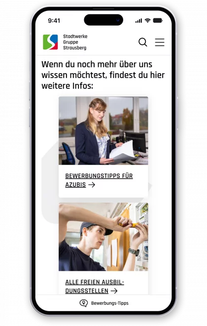 fzey für SGS Strausberg - Ansicht 1 Website mobile aufd iPhone