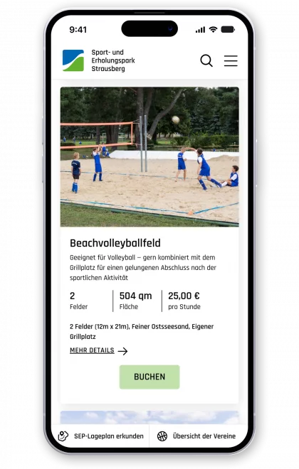 fzey für SGS Strausberg - Ansicht 6 Website mobile