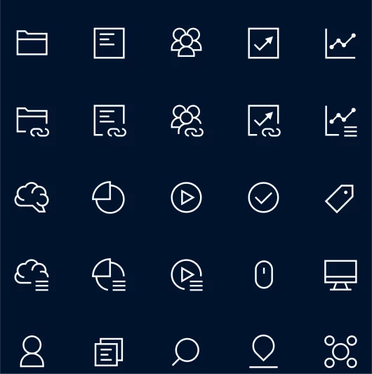 fzey für Uni Halle Startup Academy - Ansicht 12 Entwürfe Icons