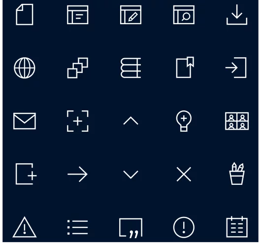 fzey für Uni Halle Startup Academy - Ansicht13 Beispiele Icons