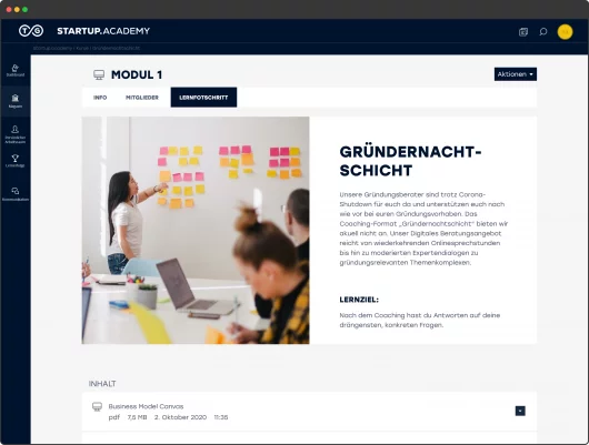 fzey für Startup Academy - Ansicht 15 Website