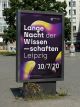 Vorschaubild fzey für Lange Nacht der Wissenschaften - Fotografie Ankündigungsplakat im Stadtbild von Leipzig