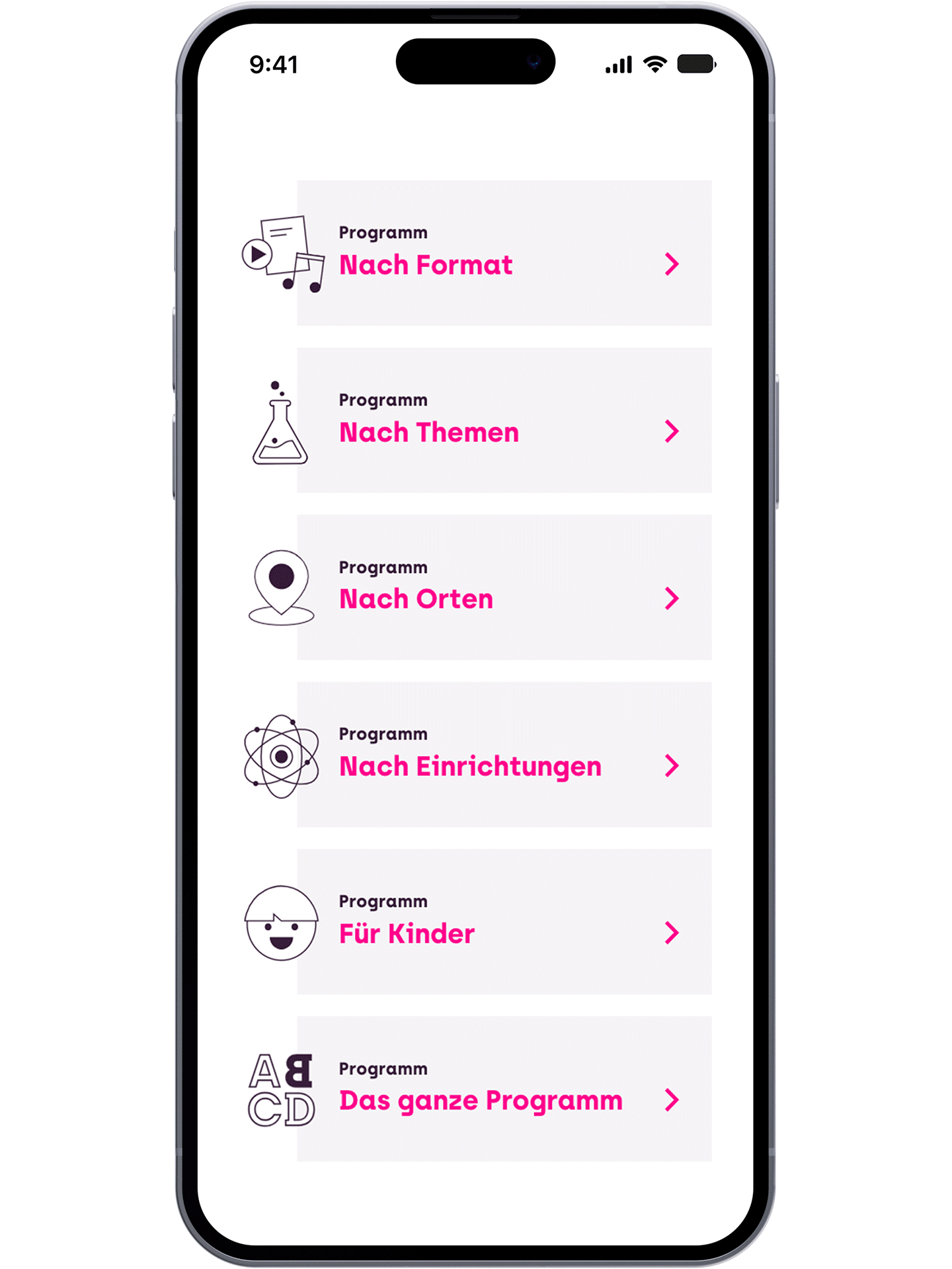 fzey für Lange Nacht der Wissenschaften - Ansicht 2 Website mobile - animiertes GIF